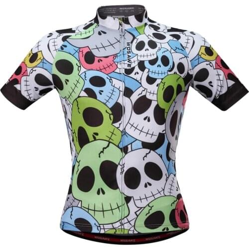 Cycling Short Sleeve Jerseys Summer Bicycle Running Bike Top T-shirt Skull Pattern M, L, XL, XXL, XXXL