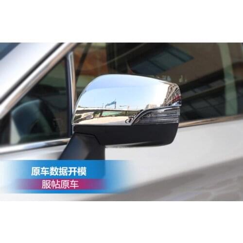 ABS Chrome Rearview mirror cover Trim/Rearview mirror Decoration For Subaru 2012-2018 outback XV Forester Car styling
