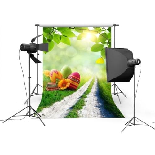 Country road Easter photography backgrounds polyester kids photo backdrop of photographic studio accessories photophone GE-037