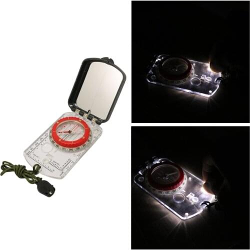 Pocket Compass Scale Multifunctional Map Ruler Clinometer Survival Navigation Mountaineering