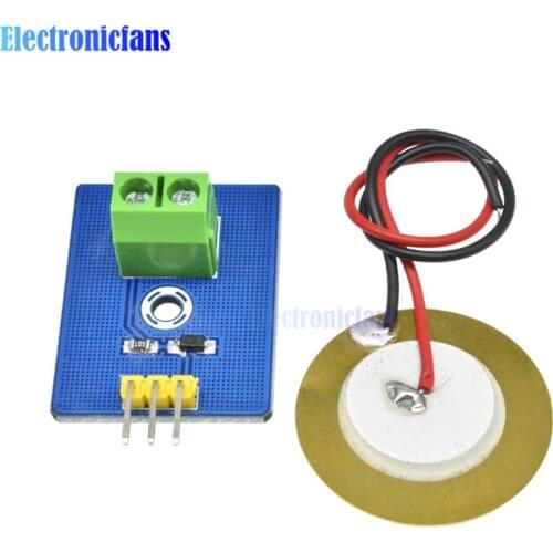 Ceramic Piezo Vibration Sensor Module Analog Controller Electronic Components Supplies Sensor DIY KIT 3.3V/5V for Arduino UNO R3