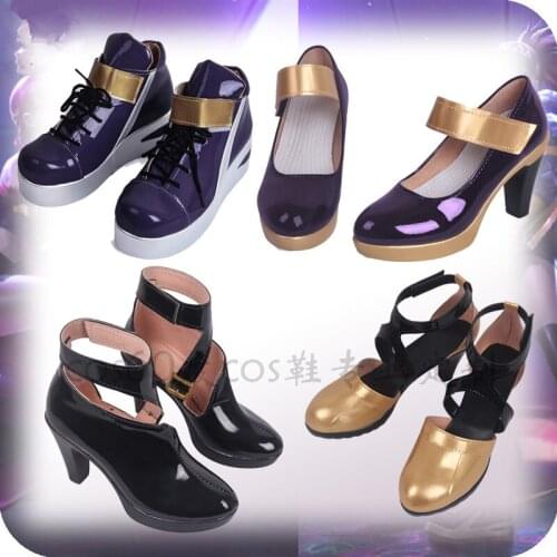 Anime Costumes 2019 LOL KDA Shoe Idol singer new skin Evelynn Kaisa Akali Nine-Tailed Fox Ahri Shoe cosplay high heels A