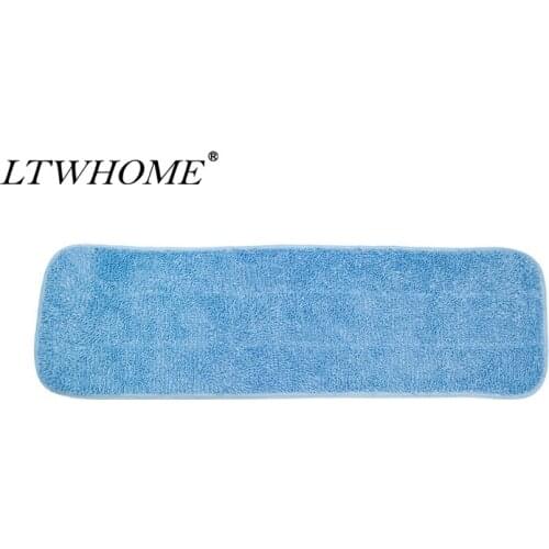 LTWHOME 18" Microfiber Commercial Mop Refill Pads in Blue Fit for Wet or Dry Floor Cleaning