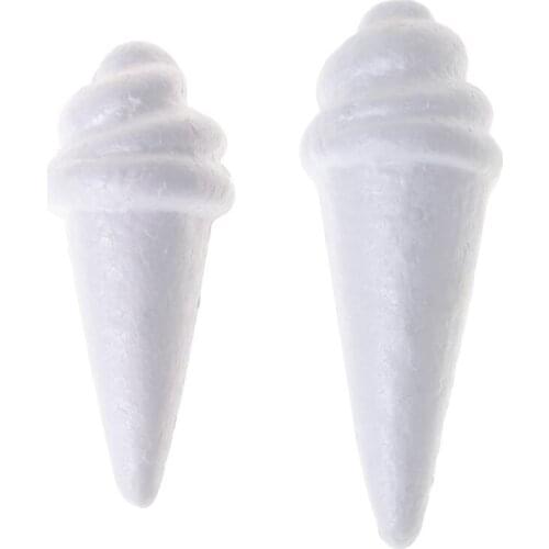 T3EC Dummy Styrofoam Foam Cake Dummy Modelling Ice Cream Shape Sugarcraft Flower Wedding Decor