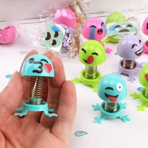10PCS/Pack Cute Mini Bounce Ball Toys Gifts Birthday Party for Baby Shower Kids Party Favors Giveaway Jumping Doll Finger Games