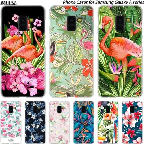 MLLSE Tropical Bird Floral Hard Case for Samsung Galaxy A10 A20 A30 A40 A50 A70 A20E A2 CORE M10 M20 M30 Hot Fashion Cover