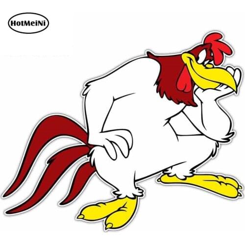 HotMeiNi 13cm X 10.8cm Cartoon Big Cock Funny Car Stickers RV VAN DIY Fine Decal Waterproof Anime Bumper Trunk Truck Graphics