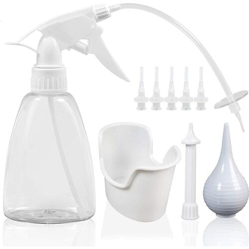 Ear Wax Removal Kit Ear Irrigation Washer Bottle System With Cleaning Tips Thread Cap Bulb Syringe Adults Kid Safety Ear Care