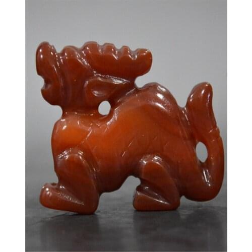 Agate Animal Statue Chinese Zodiac Jade Crafts Home Decoration