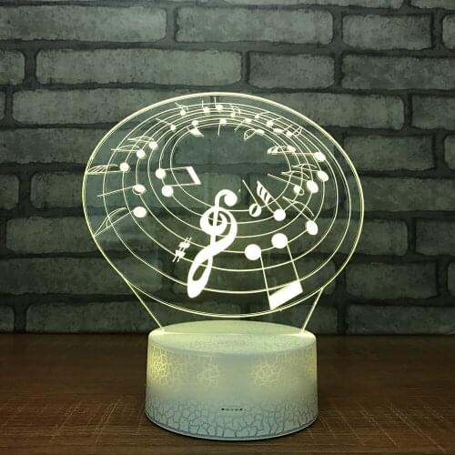 Trade Source Note 3d Lamp Novelty Light-emitting Led Creative Products Gift Nightlight Novelty Usb Led Kids Room Light