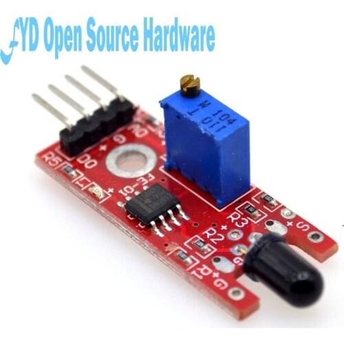 Smart Electronics 4pin KY-026 IR Flame Sensor Fire Detection Module Detects Infrared Receiver for arduino DIY KIT