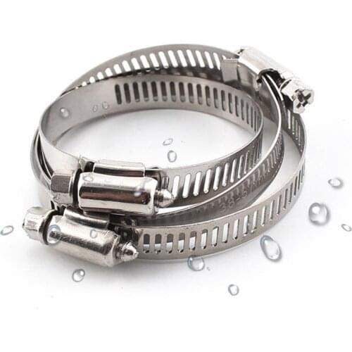 1pc Hose Clamp Adjustable Pipe Clamp Double Wire Hose Clip Clamps For Woodworking grampo marceneiro Hoop Plumbing Fastener