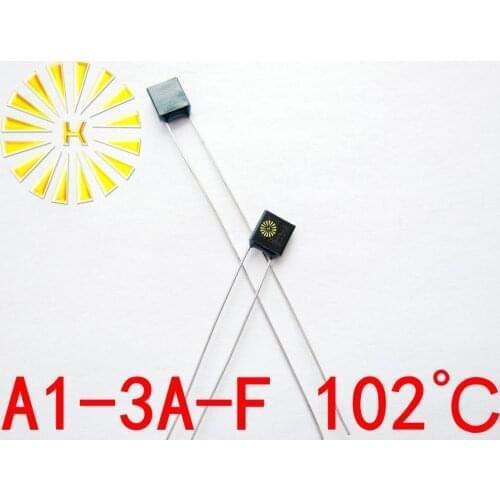100% Original A1-3A-F 102 degree Thermal Cutoff RH102 Thermal-Links 3A 250V Black Square Temperature Fuse x 500PCS