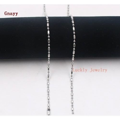 A dozen of 12pcs Long Short Beads Chain Stainless steel Necklace 18''-28'' Thin 2mm for pendant