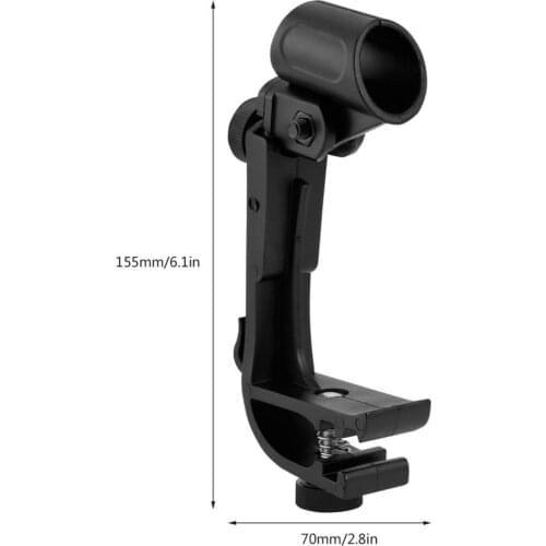 2pcs Clip On Drum Microphone Clamp Mic Mount Holder Adjustable Shockproof