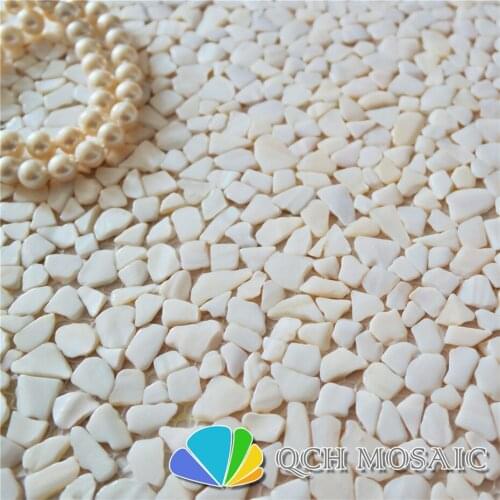 White mother of pearl mosaic tile for kitchen backsplash and ceiling wall tile 11 square feet/lot irregular pattern
