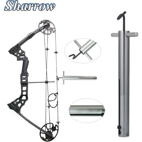 Compound Bow Hunting Archery Bow Pounds Lbs Test Tool Hanging Scale Meter Recurve Bow ShootingAvailable In Black and White