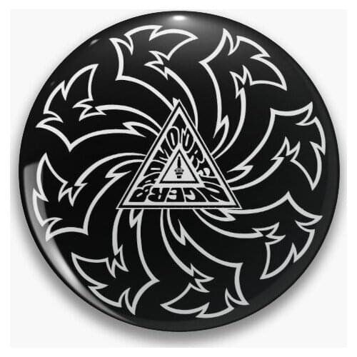 Soundgarden Badmotorfinger White Soft Button Pin Brooch Badge Collar Gift Jewelry Cute Lapel Pin Women Creative Clothes Lover