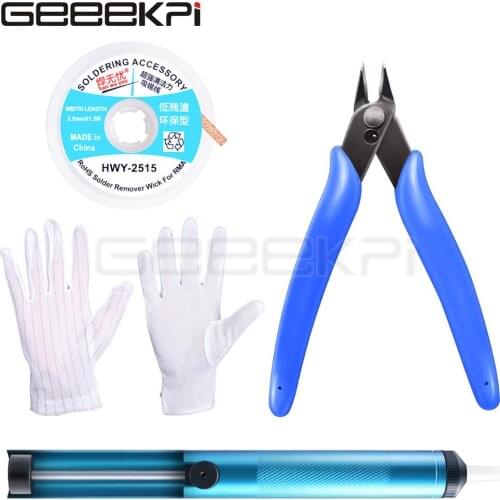 GeeekPi Multi-function Adjustable Temperature Gas Soldering Iron Cordless Welding Pen Burner Butane Blow Torch Solder Kit