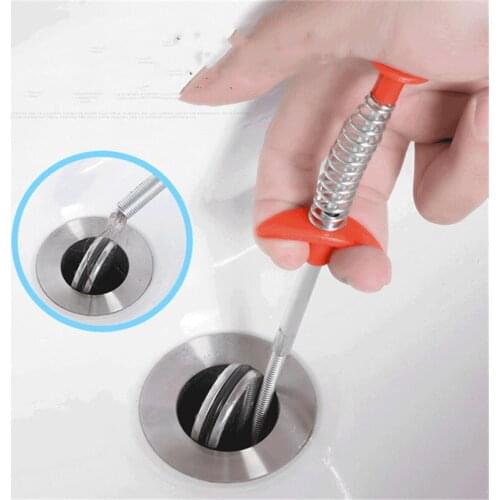 Flexible Pipeline Dredge Four-jaw Fetcher Picker Sewer Garbage Clamp Sewer Drain Cleaners Kitchen Cleaning Tools Drop Shipping