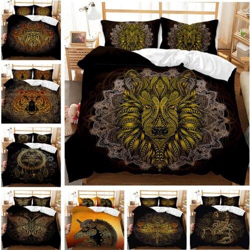 Mandala Devils Eye Bedding Set Bohemia Comforter Quilt Cover Floral Paisley Pattern Duvet Cover Set King Queen size