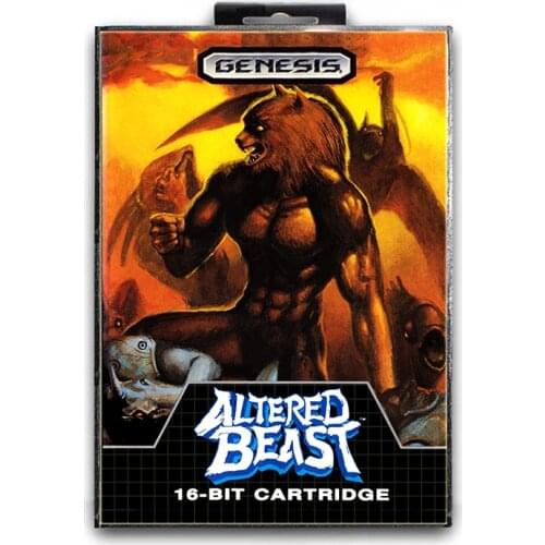 Altered Beast with Box for 16 bit Sega MD Game Card for Mega Drive for Genesis Video Console