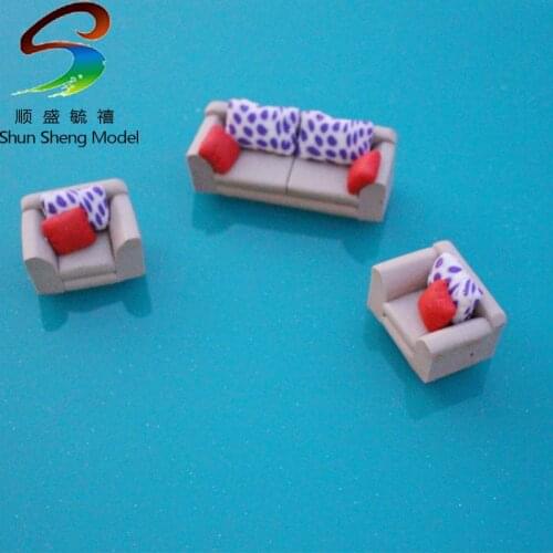 Mini sofa VSF25 Furniture For Model Indoor Design scale 1:20--1:100 miniature model Sofa Furniture