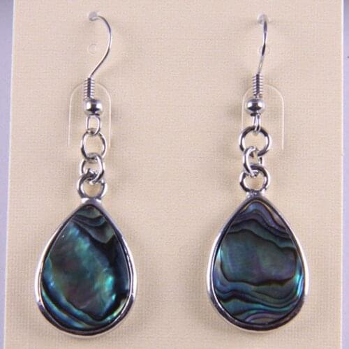 New Zealand Abalone Shell Earrings Jewelry For Woman Gift Water Drop T009