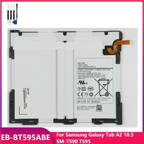 Original Tablet Battery EB-BT595ABE For Samsung Galaxy Tab A2 10.5 SM-T590 T595 Replacement Rechargeable Batteries 7300mAh