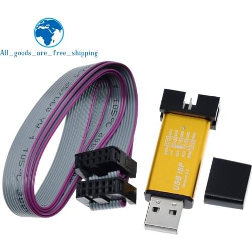 USBASP USBISP ISP Programmer Downloader for Arduino 51 ATMEL AVR Support 64 Bit Win7 & 32Bit Win98 WinMe Win2000 WinXP Win Vista