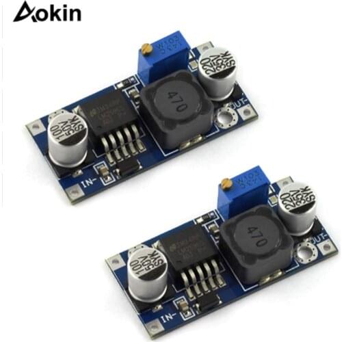 2pcs LM2596 DC-DC Step Down Variable Volt Regulator Adjustable Buck Converter Electronic Voltage Stabilizer Power Supply Module
