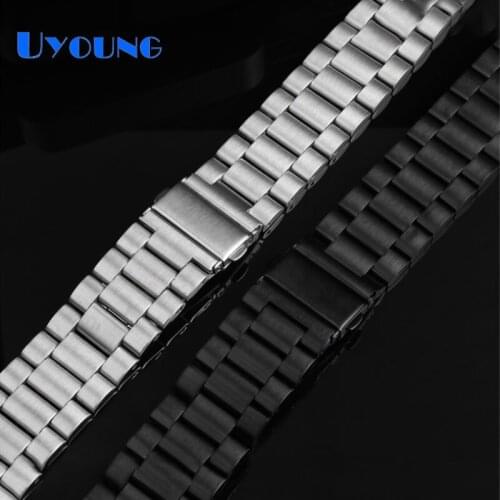 Solid refined steel Watch Strap for huawei GT/GT2 huawei watch2pro Magic Watch Band replacement bracelet accessories 20mm 22mm