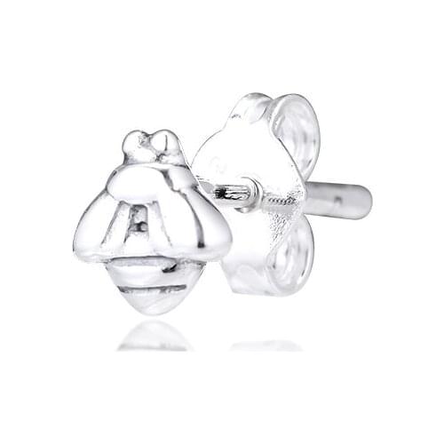 Me Earring 100% 925 Sterling Silver Jewelry Bumblebee Stud Earring for Women Men Gift free shipping SE006