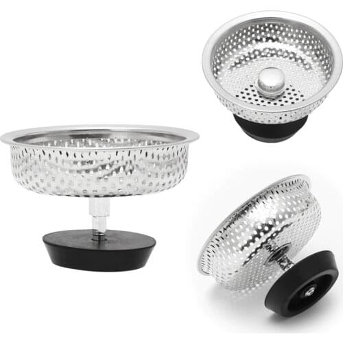 Mesh Kitchen Stainless Steel Sink Strainer Disposer Plug Drain Stopper Filter