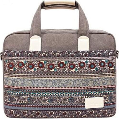 CanvasWaterproof Shoulder Laptop Bags Briefcase 15.6 16 17.3 inch Handbag For Macbook Air 13 Case 13.3 14 15 Fashion Women Bag