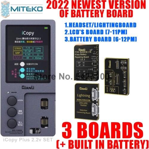 Qianli iCopy Plus 2.1 with Battery Testing Board for 7 8 8P X XR XS XSMAX 11 ProMax LCD Vibrator Transfer EEPROM Programmer