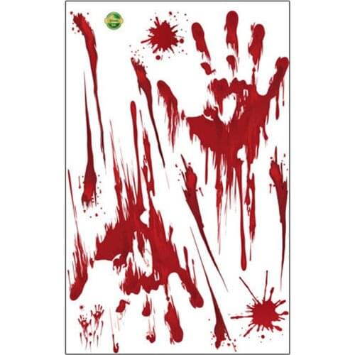 Horror Realistic Blood Injury Scar Wound Stickers Fake Tattoos Costume Makeup Halloween Decorations Festival Party Props