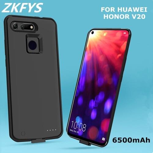 ZKFYS 6500mAh Ultra Thin Fast Charger Battery Cover For Huawei Honor V20 Charging Power Bank For Honor V20 Power Case