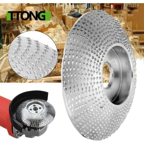 High Quanlity Wood Grinding Wheel Rotary Disc Sanding Wood Carving Tool Abrasive Disc Tools For Angle Grinder 4inch Bore