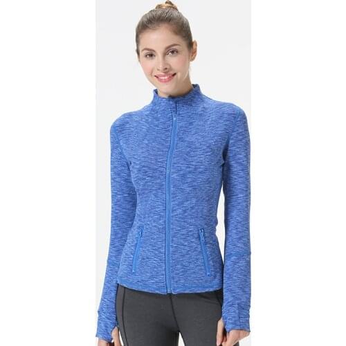 UARUN Female Running Zipper Coat Sports Yoga Training Workout Fitness Breathable Tops Long Sleeve Gym Sweatshirts