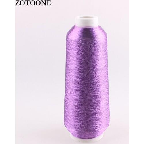 ZOTOONE Deep Purple Metal Sewing Thread 3500 Yards DMC Computer Machine Embroidery Machines Line Textile Metallic Yarn Woven D