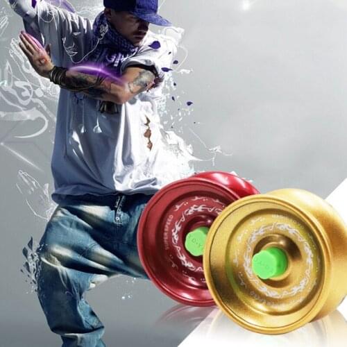 1Set Alloy Yo Yo Ball Toy with String Metal Responsive Yo-yos Toy for Toddler Throw and Return Game Ball Coordination To