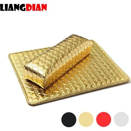 1 Set PU Leather Washable Nail Art Hand Rest Pillow Arm Rest Cushion Holder And Pad Manicure Salon Sets Accessories Tool