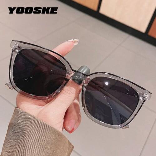 YOOSKE 2021 Fashion Women Sunglasses Brand Designer Square Sun Glasses Men Candy Colorful Sunglass Female Shades Eyewear UV400