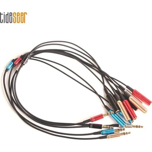 3.5mm Jack Stereo Audio Male to 2 Female Y Splitter Cable Adapter For Headset Car Phone Speaker Laptop Aux Cord 2000pcs