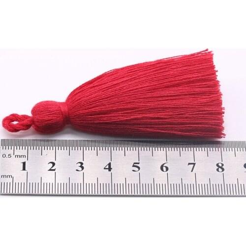 30pcs/lot Cotton Tassel 8cm Hanging Rope Fringe Tassel for Sewing Curtains Garment Home Decoration Jewelry Craft Accessories