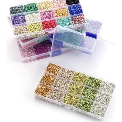 300g/Box Broken Glass Metal Crushed Stones Resin Fillings Kit For DIY Epoxy Resin Mold UV Crafts Filler Nail Art Decoration Set