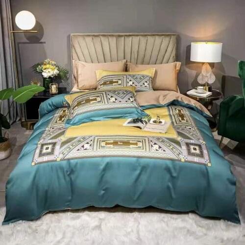 60s long staple cotton package digital printing large edition high end Bedding Set