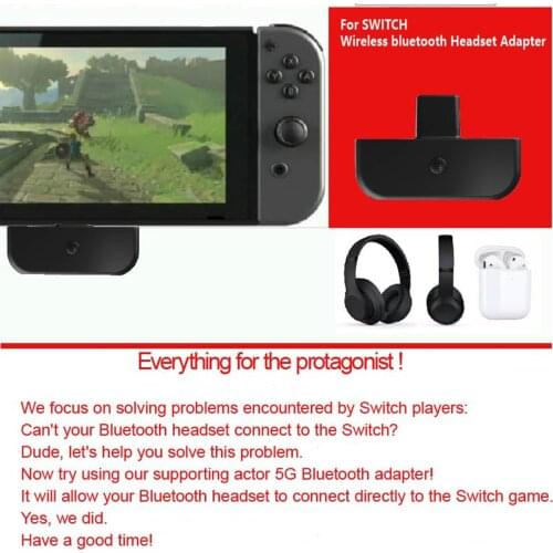 USB Type-C Bluetooth5.0 Wireless Headset Adapter Audio Transmitter Gaming Headset Adapter for SWITCH