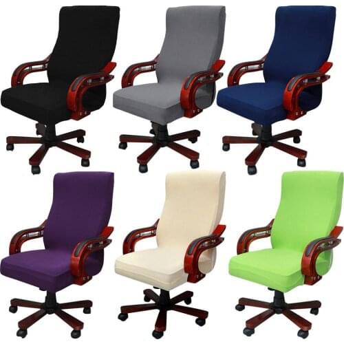 Office Chair Cover Computer Game Chair Cover Universal High Back Boss Chair Cover Anti-dust Stretch Seat Cover Chair Slipcover